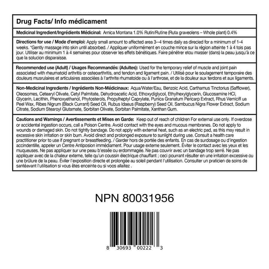 LivRelief Extra Strength Chronic Angry Pain Relief Cream with Arnica
