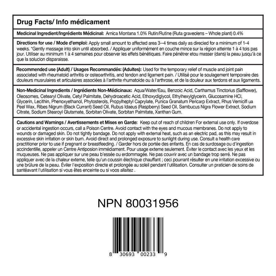 LivRelief Extra Strength Chronic Angry Pain Relief Cream with Arnica