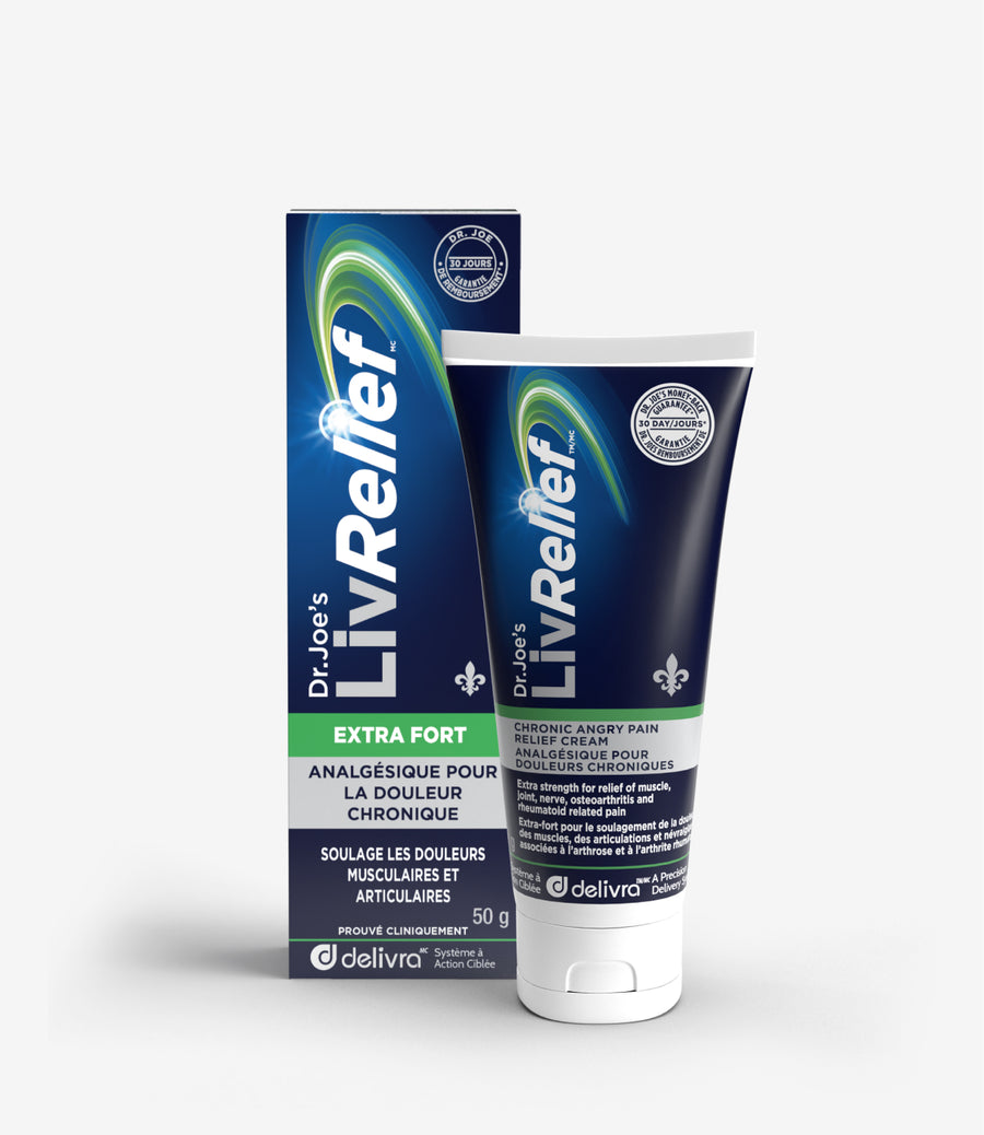 LivRelief Extra Strength Chronic Angry Pain Relief Cream with Arnica