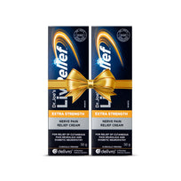 LivRelief Extra Strength Nerve Pain Relief Cream Bundle-  2-Pack (2x50g)