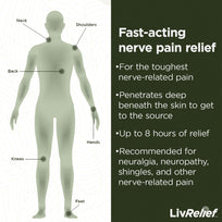 LivRelief Extra Strength Nerve Pain Relief Cream Bundle-  2-Pack (2x50g)